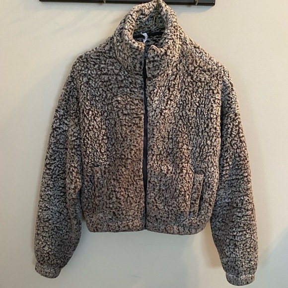 Garage Brown Sherpa Jacket Size Small - Picture 2 of 6